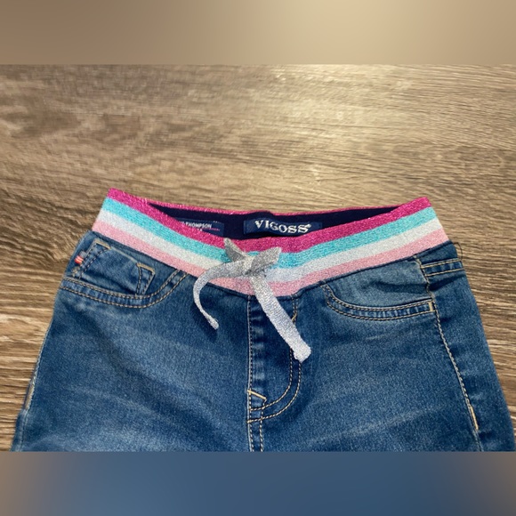 Girls Vigoss Super Stretch Bermuda Shorts Knit Waistband Blue (2JEANSFOR 1 Deal) - Picture 16 of 17